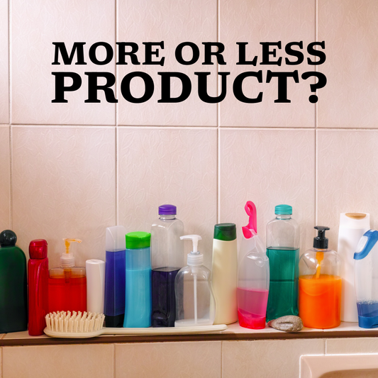Less Product - Healthier Scalp
