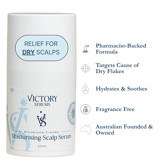 Microbiome-Friendly Serum that Moisturises a Dry Itchy Scalp