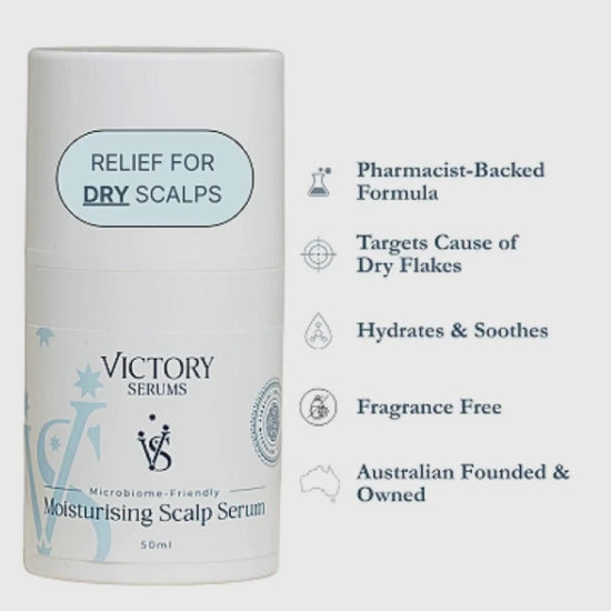 Victory Serums two serum solution for dandruff relief video